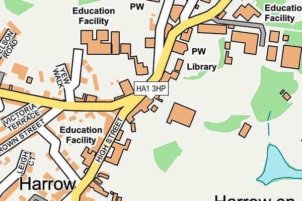 HA1 3HP map - OS OpenMap – Local (Ordnance Survey) HA1 3HP map - OS OpenMap – Local (Ordnance Survey)