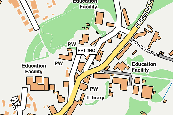 HA1 3HQ map - OS OpenMap – Local (Ordnance Survey) HA1 3HQ map - OS OpenMap – Local (Ordnance Survey)