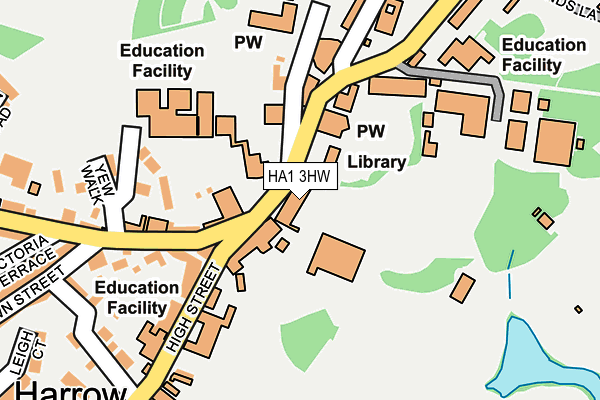 HA1 3HW map - OS OpenMap – Local (Ordnance Survey) HA1 3HW map - OS OpenMap – Local (Ordnance Survey)