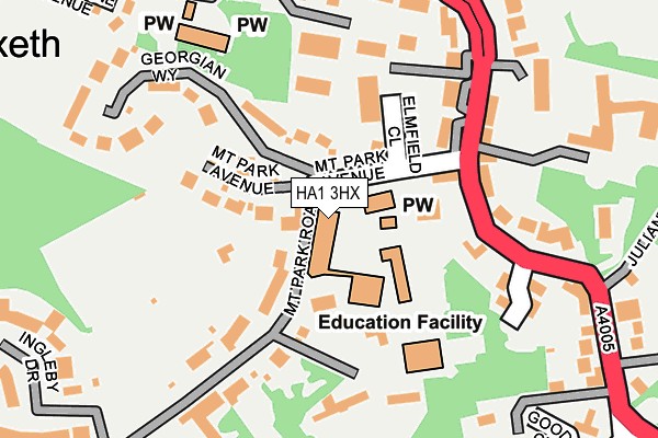 HA1 3HX map - OS OpenMap – Local (Ordnance Survey) HA1 3HX map - OS OpenMap – Local (Ordnance Survey)