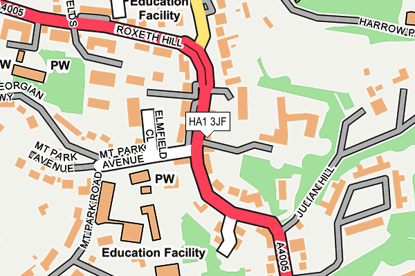 HA1 3JF map - OS OpenMap – Local (Ordnance Survey) HA1 3JF map - OS OpenMap – Local (Ordnance Survey)