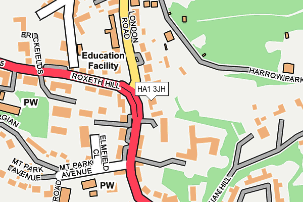 HA1 3JH map - OS OpenMap – Local (Ordnance Survey) HA1 3JH map - OS OpenMap – Local (Ordnance Survey)