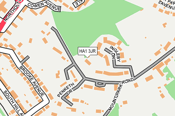 HA1 3JR map - OS OpenMap – Local (Ordnance Survey) HA1 3JR map - OS OpenMap – Local (Ordnance Survey)