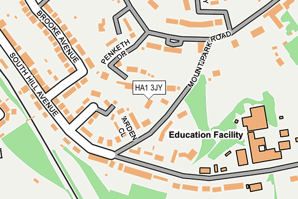 HA1 3JY map - OS OpenMap – Local (Ordnance Survey) HA1 3JY map - OS OpenMap – Local (Ordnance Survey)