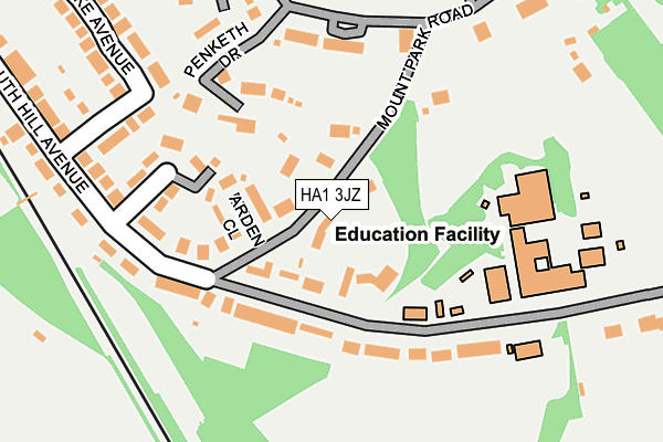 HA1 3JZ map - OS OpenMap – Local (Ordnance Survey) HA1 3JZ map - OS OpenMap – Local (Ordnance Survey)