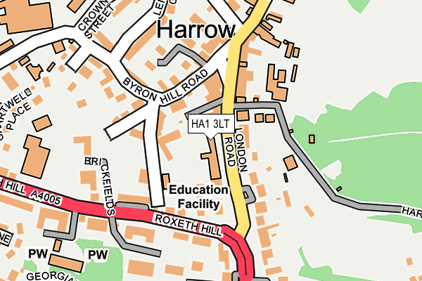 HA1 3LT map - OS OpenMap – Local (Ordnance Survey) HA1 3LT map - OS OpenMap – Local (Ordnance Survey)