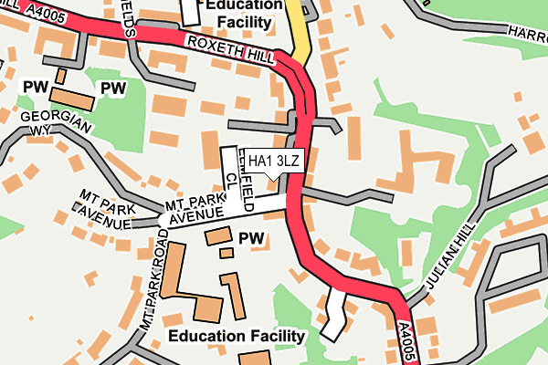 HA1 3LZ map - OS OpenMap – Local (Ordnance Survey) HA1 3LZ map - OS OpenMap – Local (Ordnance Survey)