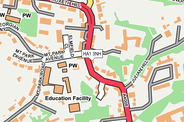 HA1 3NH map - OS OpenMap – Local (Ordnance Survey) HA1 3NH map - OS OpenMap – Local (Ordnance Survey)