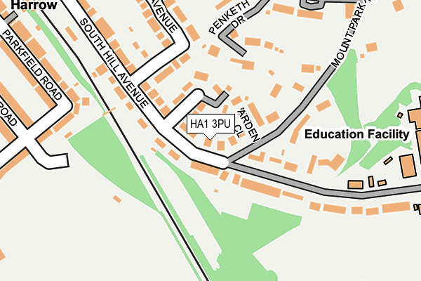 HA1 3PU map - OS OpenMap – Local (Ordnance Survey) HA1 3PU map - OS OpenMap – Local (Ordnance Survey)