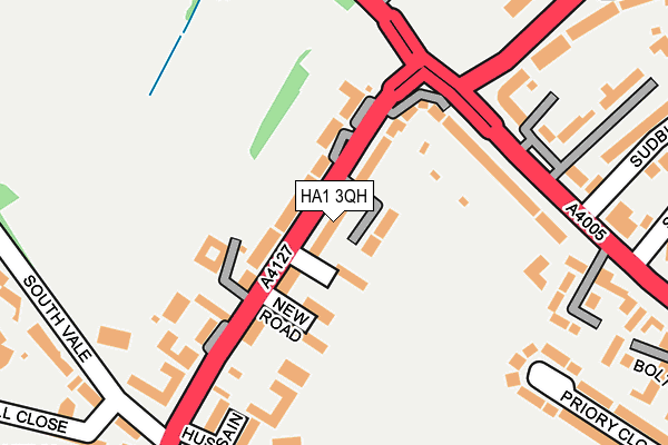 HA1 3QH map - OS OpenMap – Local (Ordnance Survey)