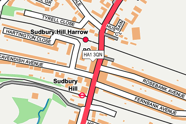 HA1 3QN map - OS OpenMap – Local (Ordnance Survey) HA1 3QN map - OS OpenMap – Local (Ordnance Survey)