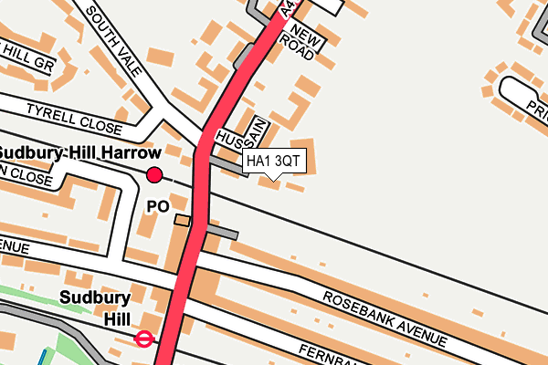 HA1 3QT map - OS OpenMap – Local (Ordnance Survey) HA1 3QT map - OS OpenMap – Local (Ordnance Survey)