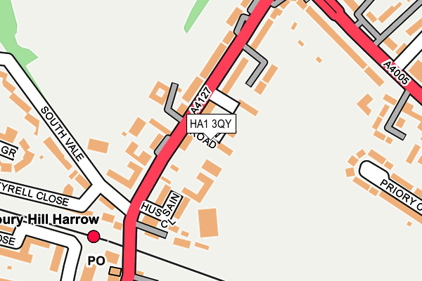 HA1 3QY map - OS OpenMap – Local (Ordnance Survey) HA1 3QY map - OS OpenMap – Local (Ordnance Survey)