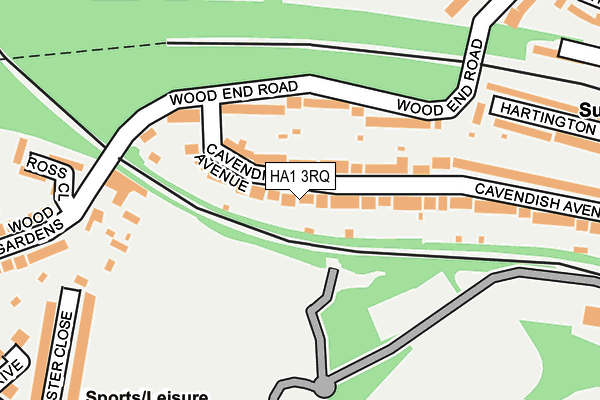 HA1 3RQ map - OS OpenMap – Local (Ordnance Survey) HA1 3RQ map - OS OpenMap – Local (Ordnance Survey)