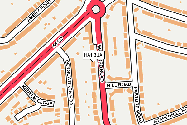 HA1 3UA map - OS OpenMap – Local (Ordnance Survey) HA1 3UA map - OS OpenMap – Local (Ordnance Survey)