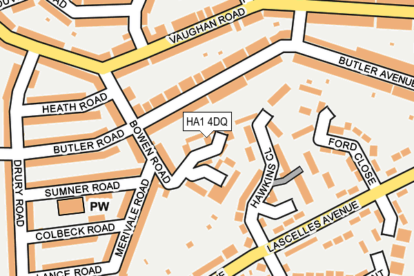 HA1 4DQ map - OS OpenMap – Local (Ordnance Survey) HA1 4DQ map - OS OpenMap – Local (Ordnance Survey)