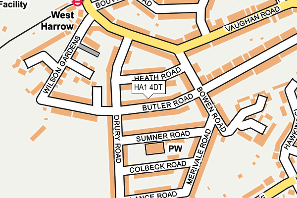 HA1 4DT map - OS OpenMap – Local (Ordnance Survey) HA1 4DT map - OS OpenMap – Local (Ordnance Survey)