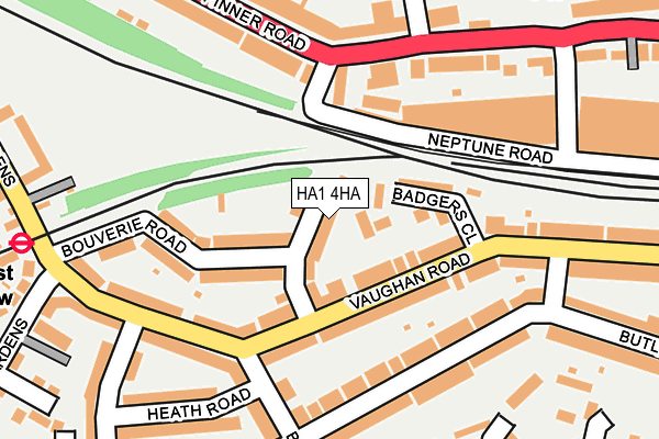 HA1 4HA map - OS OpenMap – Local (Ordnance Survey) HA1 4HA map - OS OpenMap – Local (Ordnance Survey)