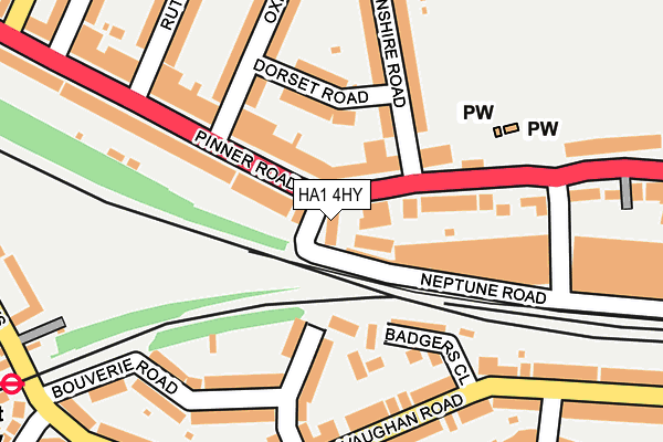 HA1 4HY map - OS OpenMap – Local (Ordnance Survey) HA1 4HY map - OS OpenMap – Local (Ordnance Survey)