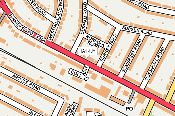 HA1 4JY map - OS OpenMap – Local (Ordnance Survey) HA1 4JY map - OS OpenMap – Local (Ordnance Survey)