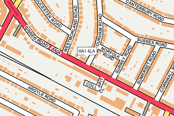 HA1 4LA map - OS OpenMap – Local (Ordnance Survey) HA1 4LA map - OS OpenMap – Local (Ordnance Survey)