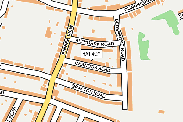 HA1 4QY map - OS OpenMap – Local (Ordnance Survey) HA1 4QY map - OS OpenMap – Local (Ordnance Survey)