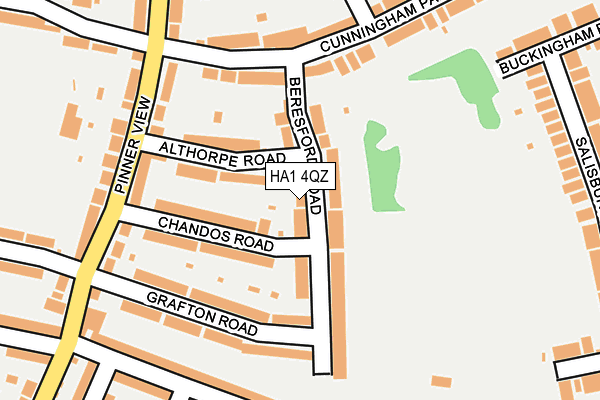 HA1 4QZ map - OS OpenMap – Local (Ordnance Survey) HA1 4QZ map - OS OpenMap – Local (Ordnance Survey)