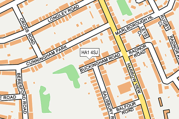 HA1 4SJ map - OS OpenMap – Local (Ordnance Survey) HA1 4SJ map - OS OpenMap – Local (Ordnance Survey)
