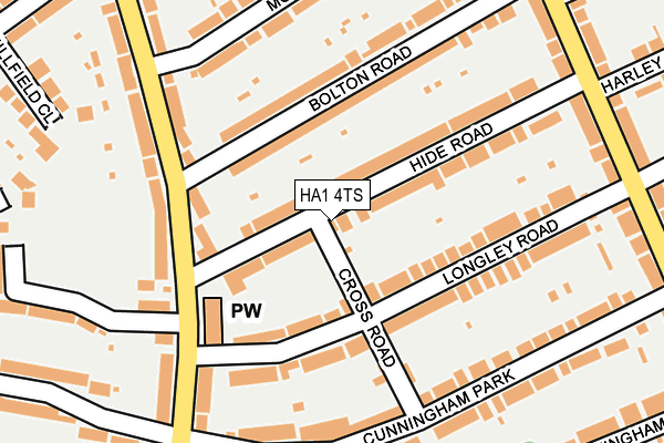 HA1 4TS map - OS OpenMap – Local (Ordnance Survey) HA1 4TS map - OS OpenMap – Local (Ordnance Survey)