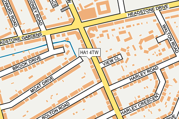 HA1 4TW map - OS OpenMap – Local (Ordnance Survey) HA1 4TW map - OS OpenMap – Local (Ordnance Survey)