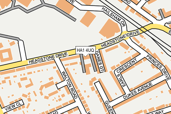 HA1 4UQ map - OS OpenMap – Local (Ordnance Survey) HA1 4UQ map - OS OpenMap – Local (Ordnance Survey)