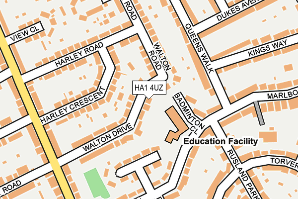HA1 4UZ map - OS OpenMap – Local (Ordnance Survey) HA1 4UZ map - OS OpenMap – Local (Ordnance Survey)