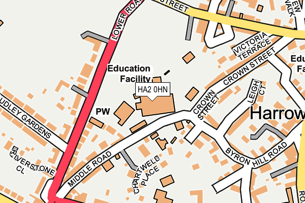 HA2 0HN map - OS OpenMap – Local (Ordnance Survey) HA2 0HN map - OS OpenMap – Local (Ordnance Survey)