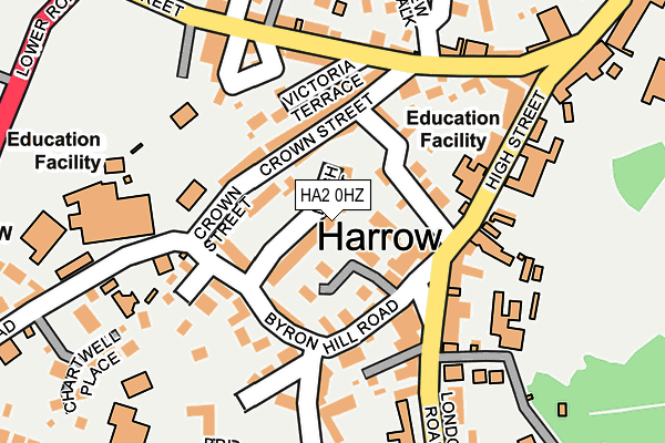 HA2 0HZ map - OS OpenMap – Local (Ordnance Survey) HA2 0HZ map - OS OpenMap – Local (Ordnance Survey)