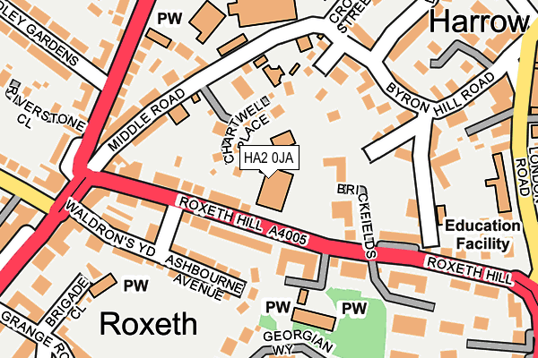 HA2 0JA map - OS OpenMap – Local (Ordnance Survey) HA2 0JA map - OS OpenMap – Local (Ordnance Survey)
