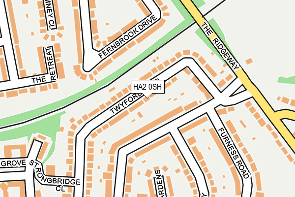 HA2 0SH map - OS OpenMap – Local (Ordnance Survey) HA2 0SH map - OS OpenMap – Local (Ordnance Survey)