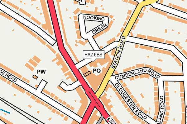 HA2 6BS map - OS OpenMap – Local (Ordnance Survey) HA2 6BS map - OS OpenMap – Local (Ordnance Survey)
