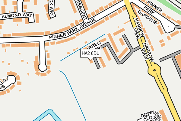 HA2 6DU map - OS OpenMap – Local (Ordnance Survey) HA2 6DU map - OS OpenMap – Local (Ordnance Survey)