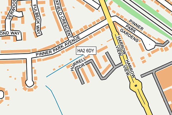 HA2 6DY map - OS OpenMap – Local (Ordnance Survey) HA2 6DY map - OS OpenMap – Local (Ordnance Survey)
