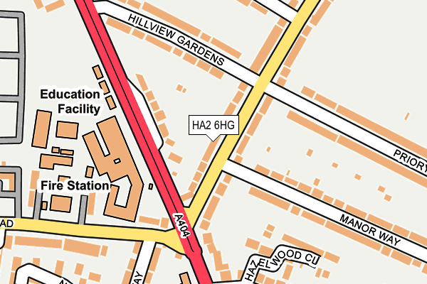 HA2 6HG map - OS OpenMap – Local (Ordnance Survey) HA2 6HG map - OS OpenMap – Local (Ordnance Survey)