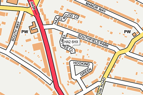 HA2 6HX map - OS OpenMap – Local (Ordnance Survey) HA2 6HX map - OS OpenMap – Local (Ordnance Survey)