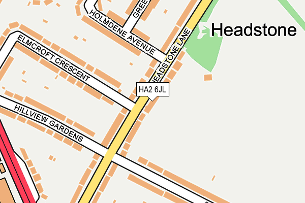 HA2 6JL map - OS OpenMap – Local (Ordnance Survey) HA2 6JL map - OS OpenMap – Local (Ordnance Survey)