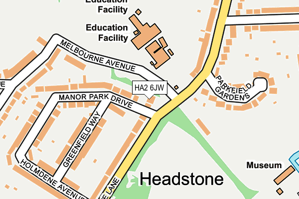 HA2 6JW map - OS OpenMap – Local (Ordnance Survey) HA2 6JW map - OS OpenMap – Local (Ordnance Survey)