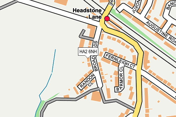 HA2 6NH map - OS OpenMap – Local (Ordnance Survey) HA2 6NH map - OS OpenMap – Local (Ordnance Survey)