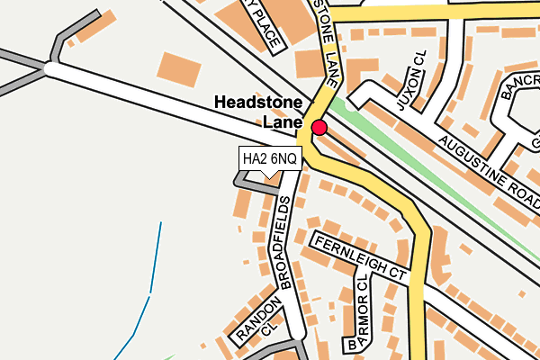HA2 6NQ map - OS OpenMap – Local (Ordnance Survey) HA2 6NQ map - OS OpenMap – Local (Ordnance Survey)