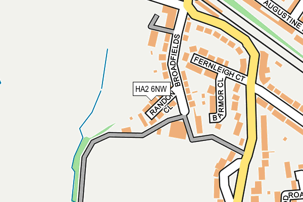 HA2 6NW map - OS OpenMap – Local (Ordnance Survey) HA2 6NW map - OS OpenMap – Local (Ordnance Survey)