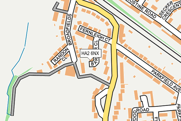 HA2 6NX map - OS OpenMap – Local (Ordnance Survey) HA2 6NX map - OS OpenMap – Local (Ordnance Survey)