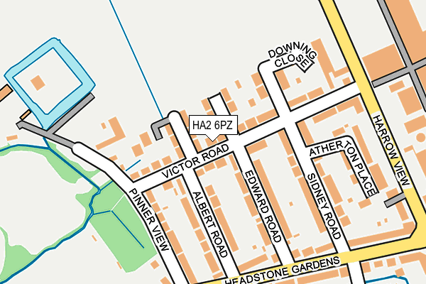 HA2 6PZ map - OS OpenMap – Local (Ordnance Survey) HA2 6PZ map - OS OpenMap – Local (Ordnance Survey)