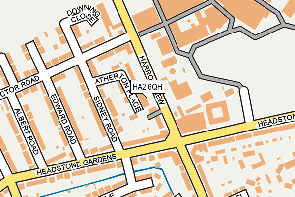 HA2 6QH map - OS OpenMap – Local (Ordnance Survey) HA2 6QH map - OS OpenMap – Local (Ordnance Survey)
