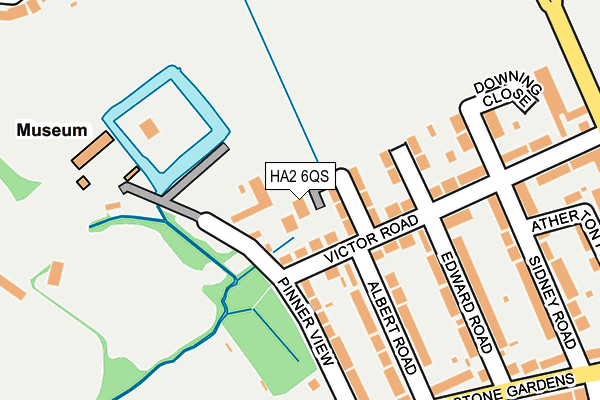 HA2 6QS map - OS OpenMap – Local (Ordnance Survey) HA2 6QS map - OS OpenMap – Local (Ordnance Survey)